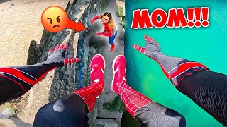 BEST MIX SPIDERMAN ESCAPING COMPLETELY ANGRY SPIDERMOM Best Of Compilation by GrishaGaraz [upl. by Duntson]