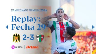 TNT Sports Replay  Unión Española 23 Palestino  Fecha 29 [upl. by Lomaj]