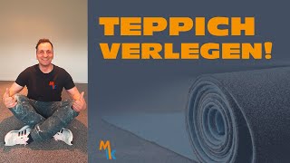 Teppich richtig verlegen ➡️ Anleitung 📽 [upl. by Branham]