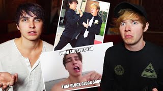 Reacting to YOUR Sam and Colby Memes  Colby Brock [upl. by Eseilana]