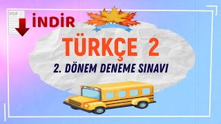 2 SINIF TÜRKÇE DENEME SINAVI [upl. by Adnilrem]