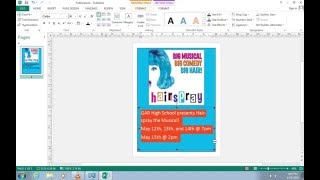 How to Create a Poster in Publisher [upl. by Carmelina]