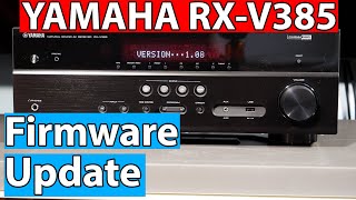 Yamaha RXV385 Firmware Update [upl. by Enyleve]