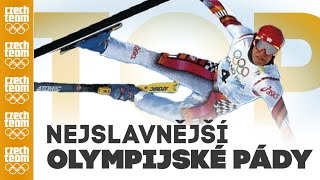 TOP Nejslavnější olympijské pády [upl. by Aihsemek]