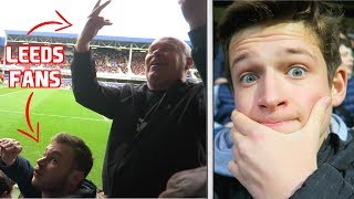 LEEDS FANS KICK OFF IN HOME END  QPR vs Leeds United Vlog [upl. by Vieva]