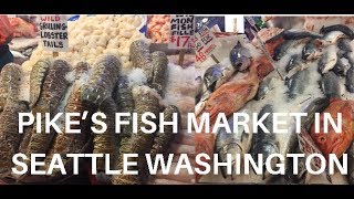 PIKE PLACE FISH MARKET  SEATTLE WASHINGTON [upl. by Anpas]