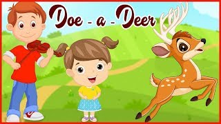 Doe a deer Rhyme  Popular Nursery Rhyme For Kids [upl. by Liuka]