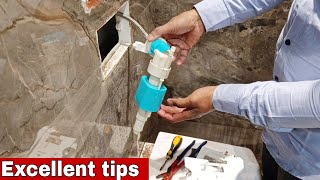 how to repair leaking concealed flush tank [upl. by Enidlareg429]