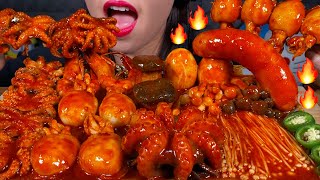 ASMR SPICY SEAFOOD BOIL makanan laut pedas 먹방 MUKBANG MASSIVE Eating Sounds [upl. by Peters]