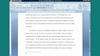 Inserting a Footnote in Word Turabian FootnoteBib Style [upl. by Griffy]