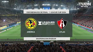 América vs Atlas  League Cup 2024 Dieciseisavos de final  FIFA21 [upl. by Hanni]