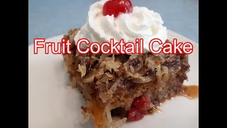 Fruit Cocktail Cake Granny Thompson Recipe [upl. by Shanie]