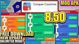 Conquer Countries 850 Mod Apk Unlimited Money  New Update 2024  Free Shopping [upl. by Ayekin]