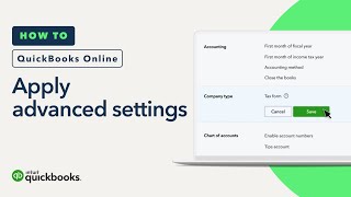 How to set up your advanced settings in QuickBooks Online [upl. by Aelgna]