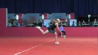 Michaella Krajicek vs Beatriz GarciaVidagany service game  Porsche Tennis Grand Prix 2011 [upl. by Ecirtel]