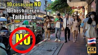 10 Cosas que NO DEBES HACER en TAILANDIA  Ten mucho Cuidado [upl. by Sonja]