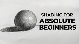 SIMPLE SHADING TUTORIAL  PENCIL SHADING FOR ABSOLUTE BEGINNERS [upl. by Anneis]