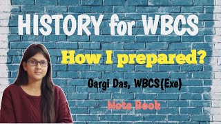 How to Prepare HISTORY for WBCS by Gargi Das WBCS Exe [upl. by Janeen934]