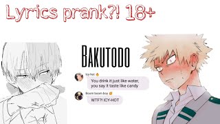 Todoroki lyrics prank 18  3435 by Ariana grande  bakutodo  mha texting story [upl. by Candace]