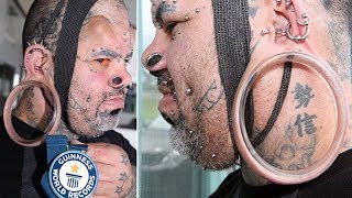 Kala Kaiwi Claims Guinness World Record For 43 Inches Stretch Earlobes [upl. by Lennod]