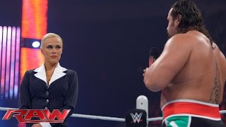 Rusev tries to patch things up with Lana Raw May 25 2015 [upl. by Zales806]