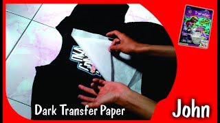 Tutorial Sablon Baju Dark Transfer Paper A4 Mudah dan simpel [upl. by Laney]