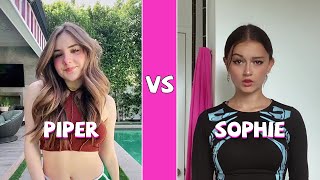 Piper Rockelle Vs Sophie Fergi TikTok Dances Compilation [upl. by Ziwot]