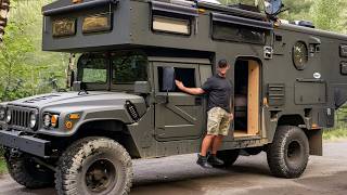 Man Spends 1000 Hours Turning Military Truck Into Amazing CAMPER by roamingventures [upl. by Schick]