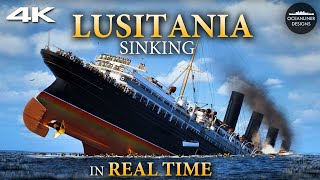 Lusitania Sinks in REAL TIME  18 Minutes of Terror [upl. by Luisa627]