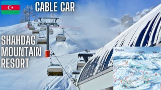 Shahdag Cable Car Ride  Shahdag Mountain Resort Qusar Quba Azerbaijan  4K [upl. by Dlorag520]