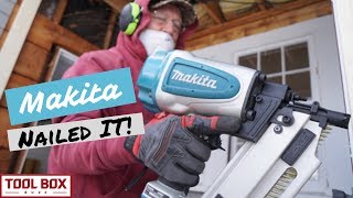 Makita AN924 312inch 22Degree Round Head Framing Nailer  UPGRADED [upl. by Ovatsug766]