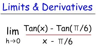 Limits and Derivatives [upl. by Ayala]