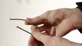 Zaubertricks mit Anleitung Nagel biegen Nail bending magic tricks revealedwmv [upl. by Ronnholm291]