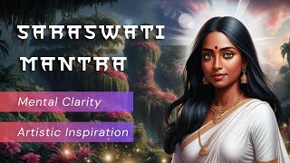 Sarasvati Mantra success in learning inspiration creativity mental clarity spiritualmantra [upl. by Gretal302]