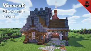 Minecraft How to Build a Medieval Blacksmiths House  Blacksmith House Tutorial [upl. by Cahra]