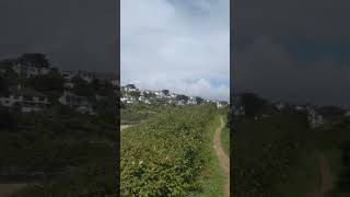 View over Crantock Beach Newquay Cornwall [upl. by Aneloc]