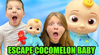 COCOMELON BABY IN OUR HOUSE Can AUBREY amp CALEB Escape THE CRAZY DOLL [upl. by Esilrahc]