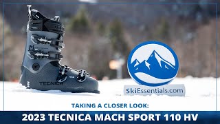 2023 Tecnica Mach Sport 110 HV Ski Boots Short Review with SkiEssentialscom [upl. by Rodoeht]