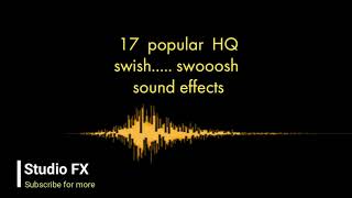 17 Transition sounds swish swoosh sound effects  Studio Fx [upl. by Serrano]