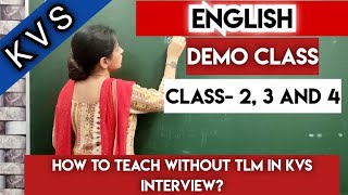 KVS English Demo for classes 23 and 4 English grammar [upl. by Catt]