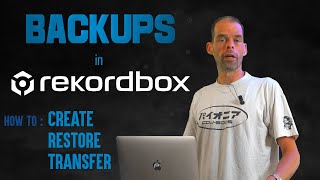 Rekordbox Backups move computer and upgrade 5 to 6 [upl. by Marcela]