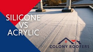 Silicone vs Acrylic Roof Coatings Helpful Commercial Roofing Tips for Property Managers [upl. by Fonville535]