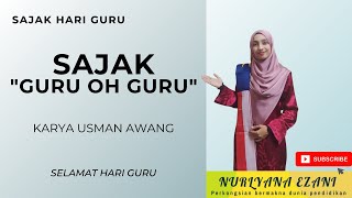 SAJAK GURU OH GURU USMAN AWANG SELAMAT HARI GURU [upl. by Treve782]