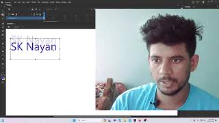 Your Name Text effect Adobe animate SK Nayan [upl. by Mckee]