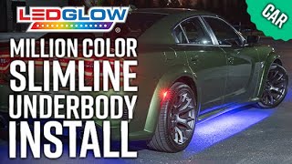 LEDGlow  How To Install A Million Color Slimline SMD LED Car Underbody Lighting Kit [upl. by Nessa]