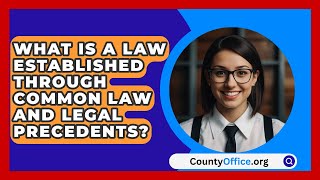 What Is A Law Established Through Common Law And Legal Precedents  CountyOfficeorg [upl. by Cynar955]