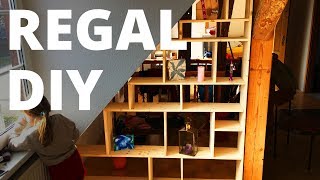 DIY Bücherregal für Dachschräge selber bauen [upl. by Stanway]