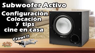 Subwoofer activo  Configuración colocación y tips [upl. by Muncey103]