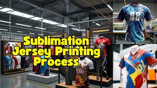 How sublimation T Shirt sports Jersey is made  process [upl. by Halueb]