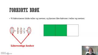 Forkorte brøker [upl. by Htiekal]